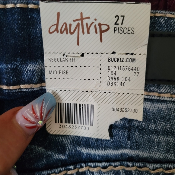 Daytrip buckle jean shorts 27 7 denim new - Picture 4 of 4